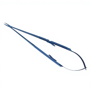 Portaagujas de Microcirugía con Bloqueo, Puntas de 1.0 mm, Instrumento Quirúrgico de 21 cm de Largo, Grado Industrial, Ensamblaje de Titanio, Logotipo Personalizado - Product Image 2
