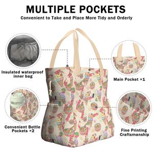Sac à déjeuner imprimé <span class=keywords><strong>Hawaïen</strong></span> Poke Bowl, motif Kawaii Spam Musubi, sac isotherme pour voyage - Product Image 2