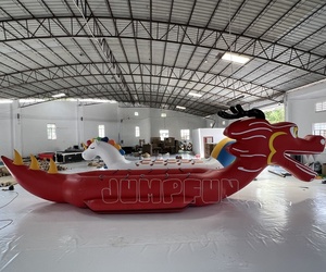 Tàu Bơm Hơi Rồng Mới 2022 Tàu Chuối Rồng 12 Chỗ Ngồi Hai Làn Tàu Thuyền Rồng Ống Lớn 97Cm - Product Image 2