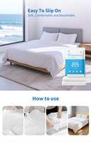 Ensemble de draps de lit jetables pour hôtel, en microfibre douce, imprimé, quatre pièces, pour chambre d'hôtes et voyage