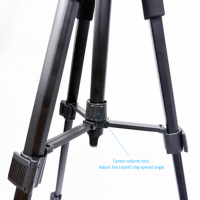 Trépied de chasse télescopique léger en alliage d'aluminium réglable en hauteur de 55 à 150 cm, 1,5 m, portable