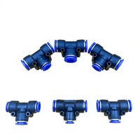 Raccord réducteur en T à connexion rapide 8/12 mm, raccord de tuyau en plastique sans outils pour l'irrigation agricole