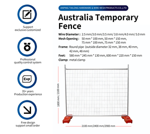 Clôtures <span class=keywords><strong>Heras</strong></span> galvanisées de haute qualité, panneaux de clôture temporaires, clôtures de piscine amovibles pour l'Australie, pour la construction - Product Image 3