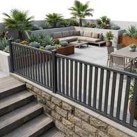 Valla de Aluminio Estilo Australiano Personalizable para Exteriores, Duradera, Impermeable, con Recubrimiento en Polvo, para Jardín y Patio Trasero