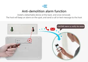 Pgst Tuya App Afstandsbediening 433Mhz Wifi Gsm Inbraakalarm Systeem Beveiligingstimer Alarm Alarm Alarm