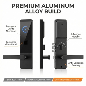 Sistema de Gestión de Cerraduras de Hotel con Software RFID y Puerta Inteligente para Acceso a Habitaciones, SDK en la Nube BS632, Fabricado en Aluminio con una Clasificación de Seguridad 5 - Product Image 5