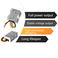 Convertidor CC/CC Monofásico Ultraestable de 600W Máx. 60V a 24V 10A/15A/25A para Aplicaciones en Autos, Barcos y Motores