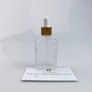 Botellas de Vidrio Cuadradas con Gotero de 15ml, 30ml, 50ml y 100ml para Aceites Esenciales con Tapa Dorada/Plateada - Product Image 5