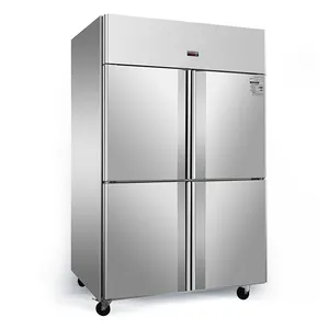 Equipamento de cozinha comercial com melhor preço, geladeira comercial e freezer para lojas, geladeira comercial de porta dupla