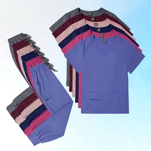 2026 Ensembles de tenues médicales unisexe personnalisables en spandex souple, style jogger, pour hôpital, avec détection d'aiguilles, haute qualité - Product Image 2