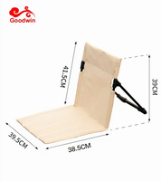 Camping en plein air chaise pliante Portable coussin chaise tente loisirs balcon parc pelouse pique-nique pêche siège dossier tapis de plage