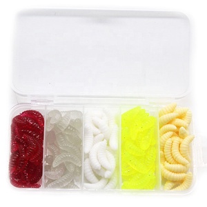 100 pièces/sac de haute qualité en gros appâts de poisson lumineux pain ver asticot appât bionique <span class=keywords><strong>2</strong></span>.4cm 0.4g leurre souple appâts de pêche - Product Image 6