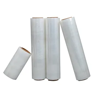 White Cling Agriculture Black Lldpe Hand Ceiling Handles Pe Hood <b>Mini</b> Jumbo Roll Pallet Wrapping Stretch Wrap Film - Product Image 3