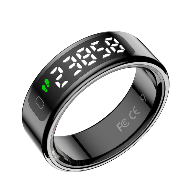 VR11 Health Smart Ring 5ATM Waterproof App Controlled Heart Rate Monitor Sleep Fitness Tracker for Men Women