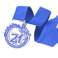 Nouvelle Arrivée Médaille de Carnaval Personnalisée en Émail Souple Plaqué Or avec Ruban Tissé pour Défilé, Festival, Cadeau