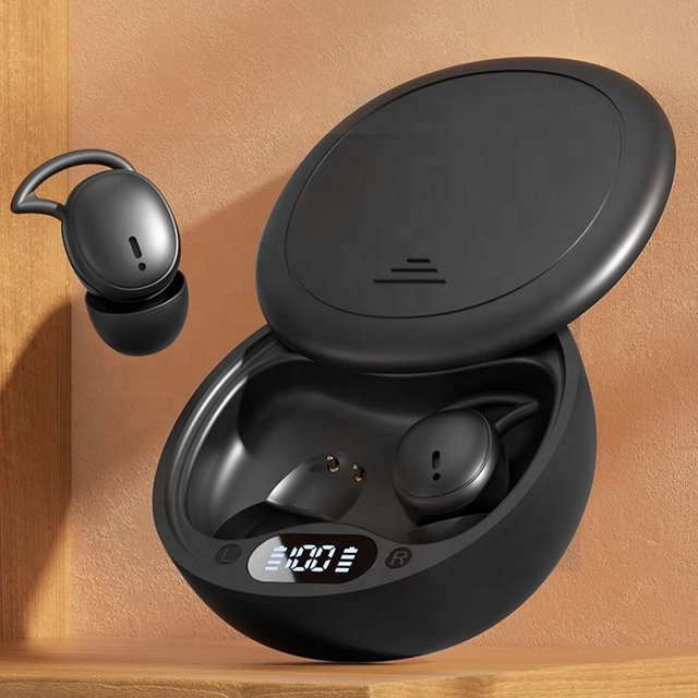 M73 Silicone Ear Tips Noise-Blocking TWS Sleep Earbuds Unobtrusive Wear, Truly Mini, LED Battery Display and Hi-Fi Sound Quality