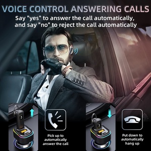 2 in1 xe Bluetooth tai nghe với PD nhanh chóng sạc Adapter Microphone không dây giảm tiếng ồn Bluetooth tai nghe xe hơi Earbuds - Product Image 2