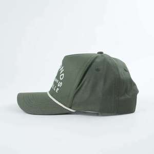 Casquettes Snapback à 5 Panneaux Personnalisées, Couleur Verte, Tissu 100% Coton, Logo Personnalisé, <span class=keywords><strong>Casquette</strong></span> de Golf, Casquettes de Baseball - Product Image 4