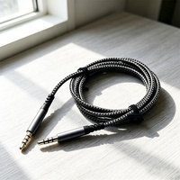 Câble audio 3,5 mm mâle-mâle stéréo Hi-Fi, son haute fidélité, câble tressé en nylon Aux-Aux 1/8 pour écouteurs, autoradios, enceintes domestiques