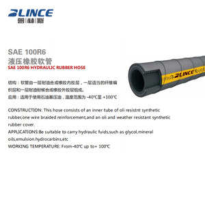 8mm High <b>Rubber</b> Hydraulic Backhoe <b>Hose</b> 1/2 Inch 1" 3/8" bsp Hydraulic <b>Hose</b> Pipe r6 r1 r2 Hydraulics <b>Hoses</b> and Fittings - Product Image 1