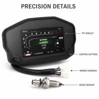 Diskon Besar Speedometer Digital Dasbor TFT Sepeda Motor Odometer Tachometer Pengukur Dapat Disesuaikan Bluetooth Multi Antarmuka Penuh Warna