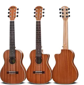 Nhà Máy Trực Tiếp Du Lịch Gỗ Guitarlele 30 Inch Kích Thước Nhỏ Acoustic Guitar