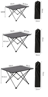 Léger Portable Camp Compact Pliable En Aluminium Randonnée Pique-Nique Pelouse Plage Jardin Pliant Camping Table pour Événements En Plein Air