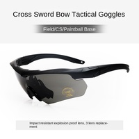 Lunettes tactiques CS spéciales polarisées pour les sports de plein air et le vélo, lunettes de tir à l'arbalète avec protection des yeux