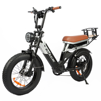 Vélo électrique tout-terrain 1000W pour adultes, pneus larges, double batterie amovible (25Ah), port USB, freins à disque hydrauliques, vitesse maximale 55 km/h, entrepôt UE