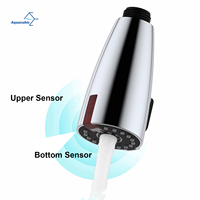 Adaptateur de robinet de cuisine sans contact à capteur automatique, double détection infrarouge pour économiser l'eau