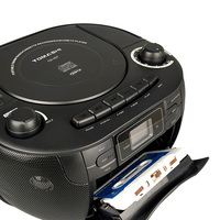 CD portátil de alta fidelidad, MP3/micrófono incorporado/tarjeta USB/TF, reproductor de radio
