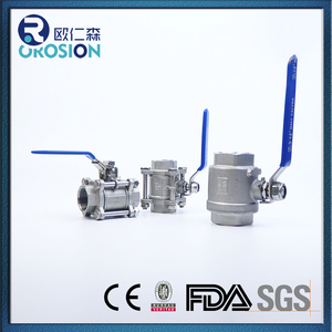 Thép không gỉ SS316 SS304 3-Piece đúc mông hàn van bi nội bộ bspt NPT bspp Chủ Đề Công nghiệp Float Van điều khiển 304 - Product Image 5