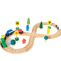 Nouveaux produits : Train en bois de hêtre pour enfants, outils de transport ferroviaire tridimensionnels de bureau, jeu d'assemblage stimulant l'esprit