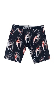 Shorts personnalisés pour hommes à motif crâne, séchage rapide, taille élastique, décontractés, imprimés numériquement en polyester - Product Image 2