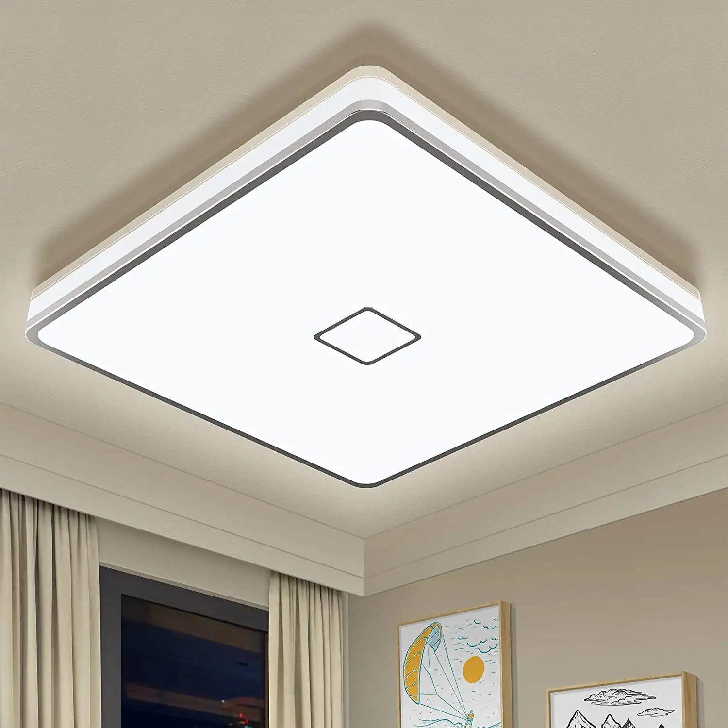 Modern Minimalisy Hallway Bedroom High Power LED Ceiling Light 24W Lampara De Techo Square Panel Light