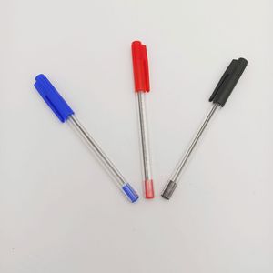 Bolígrafo de punta de bala de plástico con tinta a base de aceite 1.0, de aspecto elegante, sencillo, transparente, promocional para estudiantes - Product Image 6