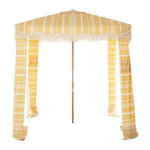 Ngoài trời cao cấp rìa Vải Mặt trời nơi trú ẩn bãi biển bóng râm Cabana với tua xách tay bằng gỗ cực mát bãi biển Ô Cabana lều - Product Image 2