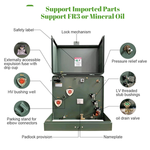 90 KVA 100kva điện biến áp dầu đắm mình ul được liệt kê biến Áp Điện Máy biến áp chứng nhận CSA - Product Image 3