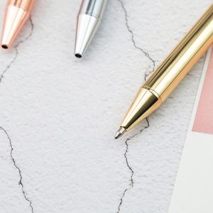 Premium Rose Gold Click <b>Pen</b> - Elegant Metal Ballpoint <b>Pen</b> for Promotional <b>Gifts</b> & Corporate Giveaways - Product Image 3