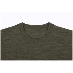 Pull à col rond en laine mérinos extra fine de style chinois pour femmes pull à manches courtes pour la saison d'automne - Product Image 2