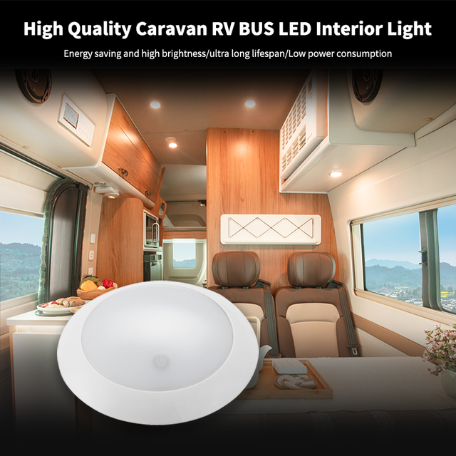 12V Light Decoration Home for Cabinet Sensor Light and Caravan Coach RV Interior Ceiling LED Round Lights