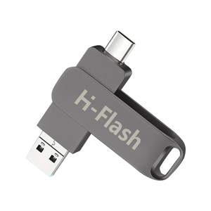 ไดรฟ์ USB มือถือสำหรับ <span class=keywords><strong>iPhone</strong></span> ขายส่งแฟลชไดรฟ์ USB โลหะแบบ dual-Function 16GB 32GB 64GB 128GB แฟลช USB โลหะหมุนได้256GB - Product Image 1