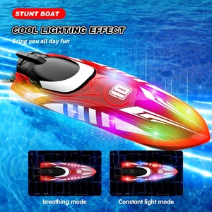 Bateau télécommandé Flytec V777 2.4G LED RC, double face, retournement à 360°, auto-redressant, étanche, portée 80m (piles AA) - Product Image 3
