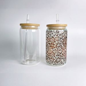 Vasos de Vidrio Transparentes para Cerveza, de 12oz, 16oz y 20oz, con Acabado Esmerilado, para Impresión por Sublimación de Tinta, Disponibles en Almacén de EE. UU. - Product Image 5