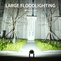 Lampe de travail LED rechargeable, projecteur portable haute luminosité avec plusieurs modes d'éclairage pour atelier, garage, extérieur