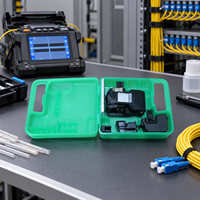 Cisaille à fibre optique OEM de précision pour câbles FTTH avec étui de transport vert, équipement de fusion, vente en gros usine