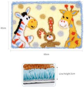 Latch Hook <strong>Rug</strong> <strong>Kits</strong> Carpet <strong>Making</strong> Cushion Needlework for Home Decor, <strong>Rug</strong> Latch Hook <strong>Kit</strong> - Product Image 2