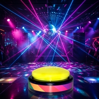 Bouton sonore programmable parlé grand bouton poussoir facile personnalisé boutons de fête de danse de musique électronique avec lumière LED