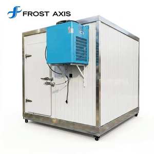 Chambre froide multi-températures à deux zones avec compresseur, moteur économe en énergie, pour stockage floral, insonorisée, à encastrer dans les murs - Product Image 3
