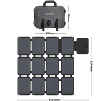 Panneau solaire pliable Gendome Solar 200 200W intégrant des cellules flexibles de qualité supérieure conçues pour l'exploration en plein air et le camping